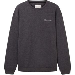 Tom Tailor 1038875 Basic Printed Sweatshirt Black S Men Tom Tailor 1038875 Basic Printed Sweatshirt Black S Men