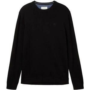 Tom Tailor 1038426 Basic Knit Sweater Black 3XL Men Tom Tailor 1038426 Basic Knit Sweater Black 3XL Men