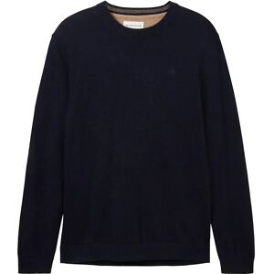 Tom Tailor 1038426 Basic Knit Sweater Knitted Navy Melange XL Men Tom Tailor 1038426 Basic Knit Sweater Knitted Navy Melange XL Men
