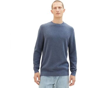 Tom Tailor 1038612 Structured Knit Sweater Vintage Indigo Blue Melange 2XL Men Tom Tailor 1038612 Structured Knit Sweater Vintage Indigo Blue Melange 2XL Men