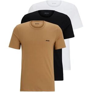 Boss Classic Short Sleeve T-shirt 3 Units Medium Beige 2XL Men Boss Classic Short Sleeve T-shirt 3 Units Medium Beige 2XL Men