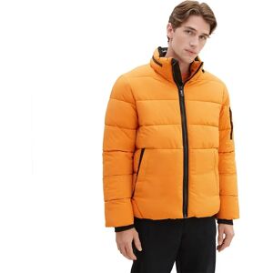 Tom Tailor 1037333 Puffer Jacket Tomato Cream Orange M Men Tom Tailor 1037333 Puffer Jacket Tomato Cream Orange M Men