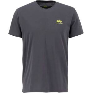 Alpha Industries Backprint Short Sleeve T-shirt Grey L Men Alpha Industries Backprint Short Sleeve T-shirt Grey L Men
