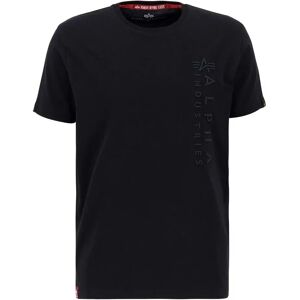 Alpha Industries Emb Short Sleeve T-shirt Black 2XL Men Alpha Industries Emb Short Sleeve T-shirt Black 2XL Men