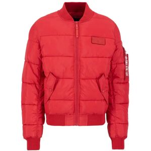 Alpha Industries Ma-1 Puffer Bomber Jacket Red 3XL Men Alpha Industries Ma-1 Puffer Bomber Jacket Red 3XL Men