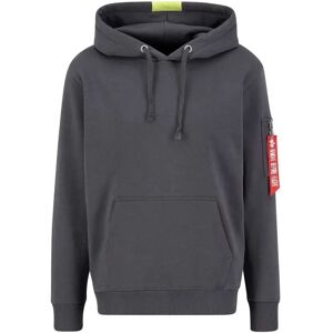 Alpha Industries Red Stripe Hoodie Grey 3XL Men Alpha Industries Red Stripe Hoodie Grey 3XL Men