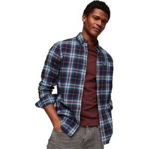 Superdry Cotton Lumberjack Long Sleeve Shirt Drayton Check Navy 2 S Men Superdry Cotton Lumberjack Long Sleeve Shirt Drayton Check Navy 2 S Men