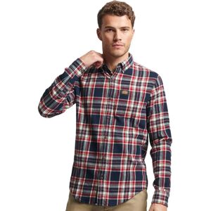 Superdry Cotton Lumberjack Long Sleeve Shirt Kansas Check Navy 2XL Men Superdry Cotton Lumberjack Long Sleeve Shirt Kansas Check Navy 2XL Men