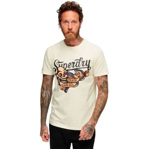 Superdry Tattoo Script Graphic Short Sleeve T-shirt Off White 2XL Men Superdry Tattoo Script Graphic Short Sleeve T-shirt Off White 2XL Men