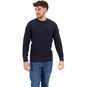 Superdry Textured Sweater Eclipse Navy Heather 2XL Men Superdry Textured Sweater Eclipse Navy Heather 2XL Men