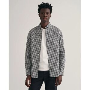 Gant Reg Gingham Long Sleeve Shirt Black M Men Gant Reg Gingham Long Sleeve Shirt Black M Men