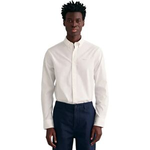 Gant Reg Pinpoint Oxford Long Sleeve Shirt White 2XL Men Gant Reg Pinpoint Oxford Long Sleeve Shirt White 2XL Men