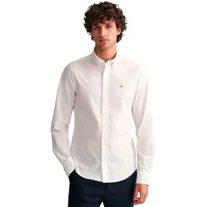 Gant Slim Long Sleeve Shirt White M Men Gant Slim Long Sleeve Shirt White M Men