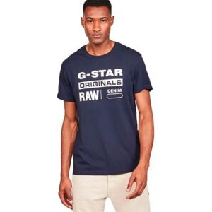 G-star Graphic 8 Ribbed Neck Short Sleeve T-shirt Sartho Blue M Men G-star Graphic 8 Ribbed Neck Short Sleeve T-shirt Sartho Blue M Men