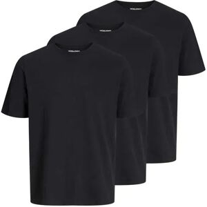 Jack & Jones Under Short Sleeve T-shirt 3 Units Black L Men Jack & Jones Under Short Sleeve T-shirt 3 Units Black L Men