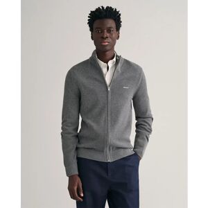 Gant 8040524 Full Zip Sweater Dark Grey Melange M Men Gant 8040524 Full Zip Sweater Dark Grey Melange M Men