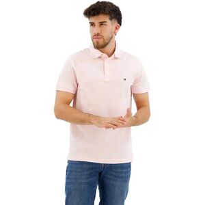 Tommy Hilfiger 1985 Collection Stripe Slim Fit Short Sleeve Polo Light Pink L Men Tommy Hilfiger 1985 Collection Stripe Slim Fit Short Sleeve Polo Light Pink L Men