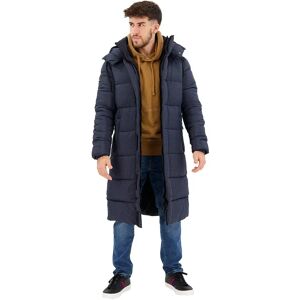 Superdry Rips Longline Puffer Jacket Eclipse Navy Grid L Men Superdry Rips Longline Puffer Jacket Eclipse Navy Grid L Men