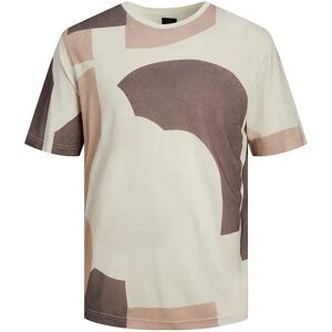 Jack & Jones Blacarnaby Print Plus Size Short Sleeve T-shirt Birch 6XL Men Jack & Jones Blacarnaby Print Plus Size Short Sleeve T-shirt Birch 6XL Men