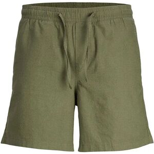 Jack & Jones Jaiden Summer Linen Ble Shorts Dusty Olive 44 Men Jack & Jones Jaiden Summer Linen Ble Shorts Dusty Olive 44 Men