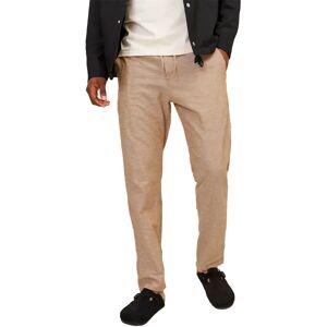 Jack & Jones Kane Summer Linen Blend Joggers Rubber / Detail Melange S Men Jack & Jones Kane Summer Linen Blend Joggers Rubber / Detail Melange S Men