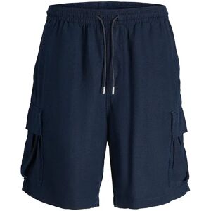 Jack & Jones Karl Nate Linen Ble Shor Cargo Shorts Dark Navy 48 Men Jack & Jones Karl Nate Linen Ble Shor Cargo Shorts Dark Navy 48 Men
