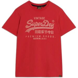 Superdry Classic Vintage Logo Heritage Short Sleeve T-shirt Ferra Red Marl 2XL Men Superdry Classic Vintage Logo Heritage Short Sleeve T-shirt Ferra Red Marl 2XL Men