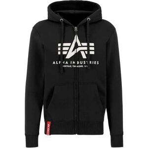 Alpha Industries Basic Full Zip Sweatshirt Black S Men Alpha Industries Basic Full Zip Sweatshirt Black S Men