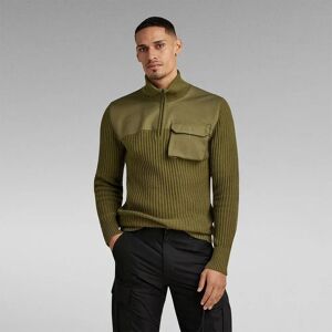 G-star Army Half Half Zip Sweater Dark Olive M Men G-star Army Half Half Zip Sweater Dark Olive M Men