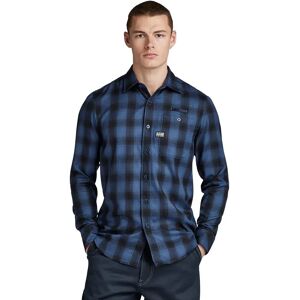 G-star Bristum 20 Slim Fit Long Sleeve Shirt Rank Blue Big Shadow Check XS Men G-star Bristum 20 Slim Fit Long Sleeve Shirt Rank Blue Big Shadow Check XS Men