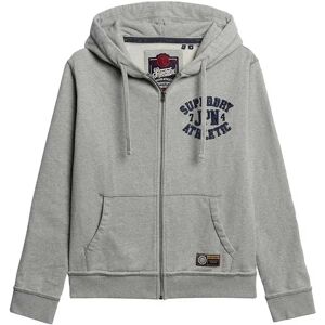Superdry Vintage Athletic Full Zip Sweatshirt Light Grey Marl L Men Superdry Vintage Athletic Full Zip Sweatshirt Light Grey Marl L Men