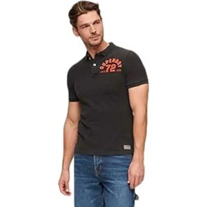 Superdry Vintage Athletic Short Sleeve Polo Washed Black XL Men Superdry Vintage Athletic Short Sleeve Polo Washed Black XL Men