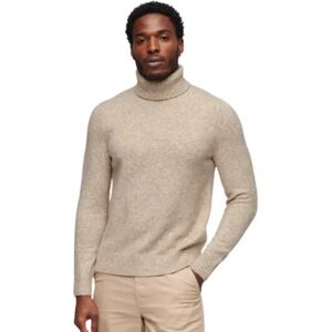 Superdry Brushed High Neck Sweater Moonstruck Beige Marl 2XL Men Superdry Brushed High Neck Sweater Moonstruck Beige Marl 2XL Men