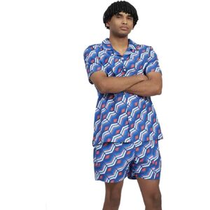 Umbro Printed Short Sleeve Shirt Regal Blue Multi M Men Umbro Printed Short Sleeve Shirt Regal Blue Multi M Men