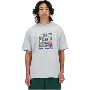 New Balance Hoops Graphic Short Sleeve T-shirt Athletic Grey Heather M Men New Balance Hoops Graphic Short Sleeve T-shirt Athletic Grey Heather M Men