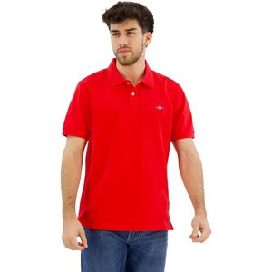 Gant Reg Shield Pique Short Sleeve Polo Bright Red M Men Gant Reg Shield Pique Short Sleeve Polo Bright Red M Men