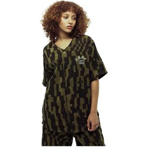 Grimey Lucky Dragon All Over Jacquard Baseball Short Sleeve V Neck T-shirt Black S Men,Women Grimey Lucky Dragon All Over Jacquard Baseball Short Sleeve V Neck T-shirt Black S Men,Women