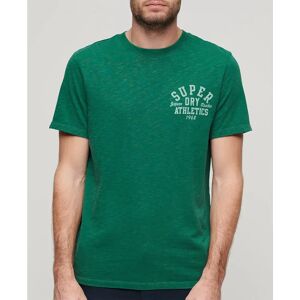 Superdry Athletic College Graphic Short Sleeve T-shirt Dark Forest Green Slub 2XL Men Superdry Athletic College Graphic Short Sleeve T-shirt Dark Forest Green Slub 2XL Men