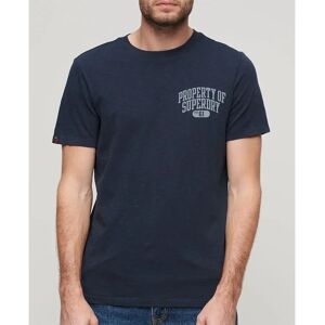 Superdry Athletic College Graphic Short Sleeve T-shirt Eclipse Navy Slub S Men Superdry Athletic College Graphic Short Sleeve T-shirt Eclipse Navy Slub S Men