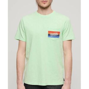 Superdry Cali Logo Short Sleeve T-shirt Neon Mint Green Slub S Men Superdry Cali Logo Short Sleeve T-shirt Neon Mint Green Slub S Men