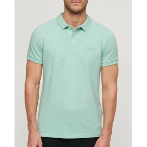 Superdry Classic Pique Short Sleeve Polo Light Mint Green Marl 2XL Men Superdry Classic Pique Short Sleeve Polo Light Mint Green Marl 2XL Men