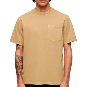 Superdry M1011723A Brown Contrast Stitch T-shirt - Casual Superdry M1011723A Brown Contrast Stitch T-shirt - Casual