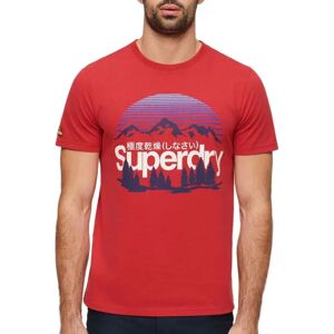 Superdry Great Outdoors Graphic Short Sleeve T-shirt Ferra Red Marl 2XL Men Superdry Great Outdoors Graphic Short Sleeve T-shirt Ferra Red Marl 2XL Men