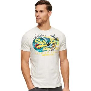 Superdry La Vl Graphic Short Sleeve T-shirt Off White 2XL Men Superdry La Vl Graphic Short Sleeve T-shirt Off White 2XL Men