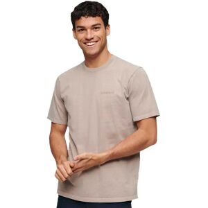 Superdry Overdyed Logo Loose Short Sleeve T-shirt Deep Beige S Men Superdry Overdyed Logo Loose Short Sleeve T-shirt Deep Beige S Men
