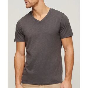 Superdry Slub Short Sleeve V Neck T-shirt Dark Grey S Men Superdry Slub Short Sleeve V Neck T-shirt Dark Grey S Men