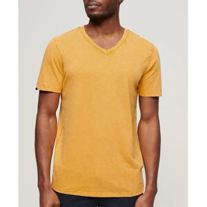Superdry Slub Short Sleeve V Neck T-shirt Desert Ochre Yellow XL Men Superdry Slub Short Sleeve V Neck T-shirt Desert Ochre Yellow XL Men