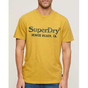 Superdry Venue Classic Logo Short Sleeve T-shirt Oil Yellow Slub 3XL Men Superdry Venue Classic Logo Short Sleeve T-shirt Oil Yellow Slub 3XL Men