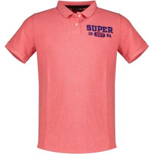 Superdry Vintage Superstate Short Sleeve Polo Punch Pink Marl L Men Superdry Vintage Superstate Short Sleeve Polo Punch Pink Marl L Men