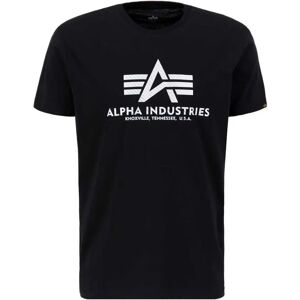Alpha Industries Basic T Carbon Short Sleeve T-shirt Black / Silver 2XL Men Alpha Industries Basic T Carbon Short Sleeve T-shirt Black / Silver 2XL Men